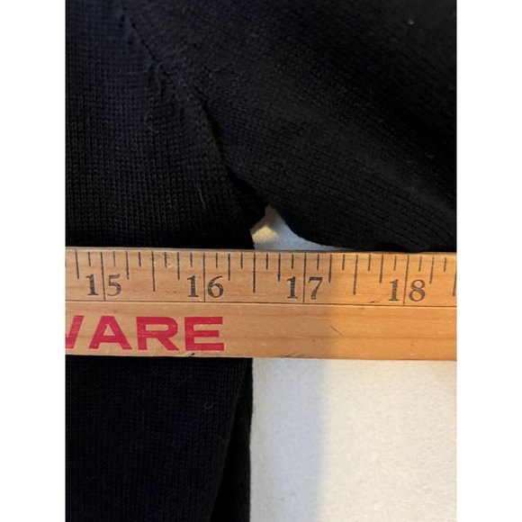 NEW Elle Cardigan Sequins Academia Long Sleeve Button Up Black Lady Luxe Large - Picture 4 of 11